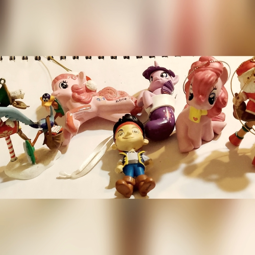 My Little Pony, Disney and RoadRunner Christmas Ornaments